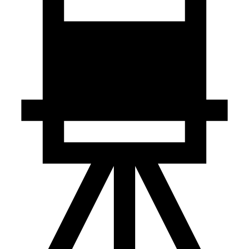 silla Basic Straight Filled icono