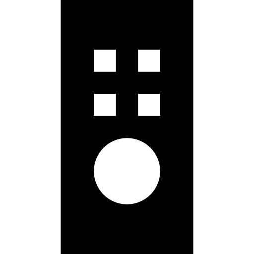 control remoto Basic Straight Filled icono