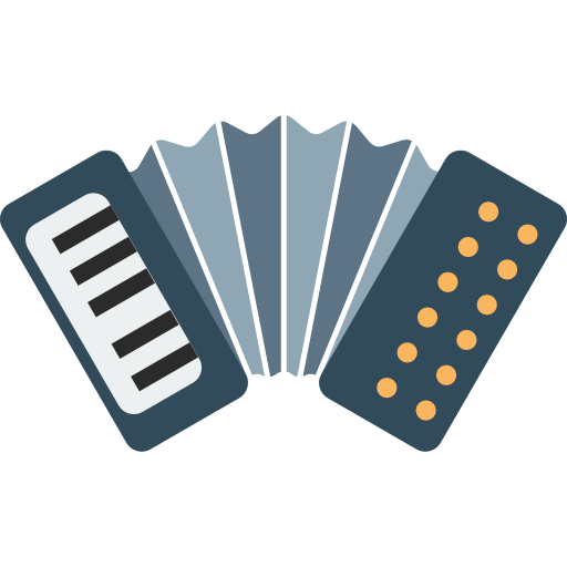 akordeon Basic Rounded Flat ikona