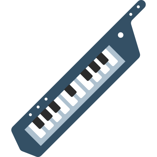 keytar Basic Rounded Flat icono