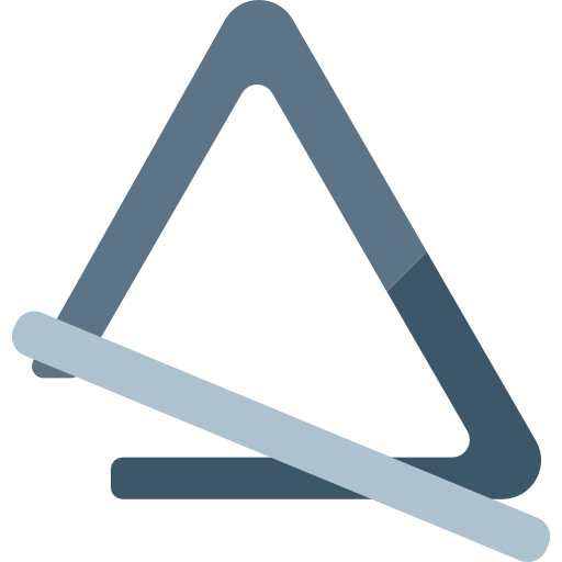 triangle Basic Rounded Flat Icône