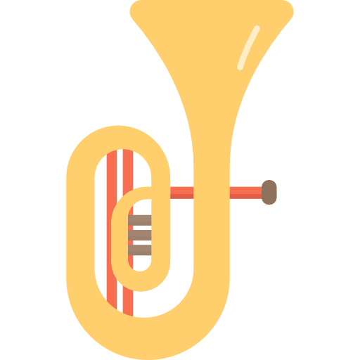 tuba Basic Rounded Flat icon