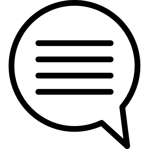 burbuja de diálogo Special Lineal icono