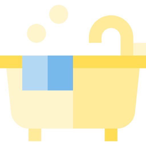 목욕통 Basic Straight Flat icon