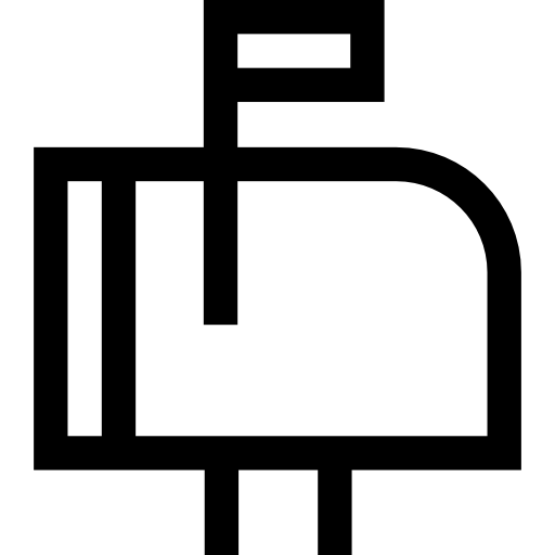 postbus Basic Straight Lineal icoon