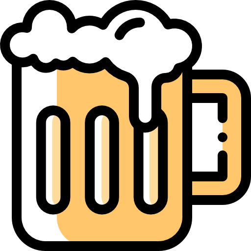 cerveza Detailed Rounded Color Omission icono