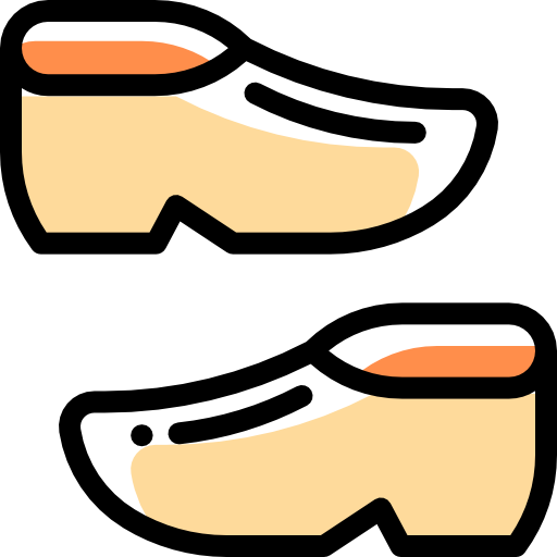 Clogs Detailed Rounded Color Omission icon