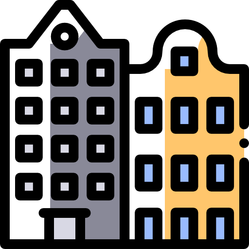 Building Detailed Rounded Color Omission icon