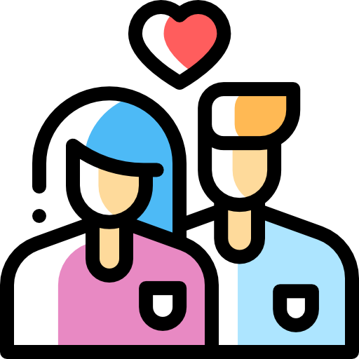 dating Detailed Rounded Color Omission icon