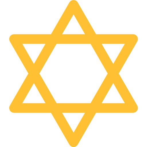 giudaismo Basic Rounded Lineal Color icona
