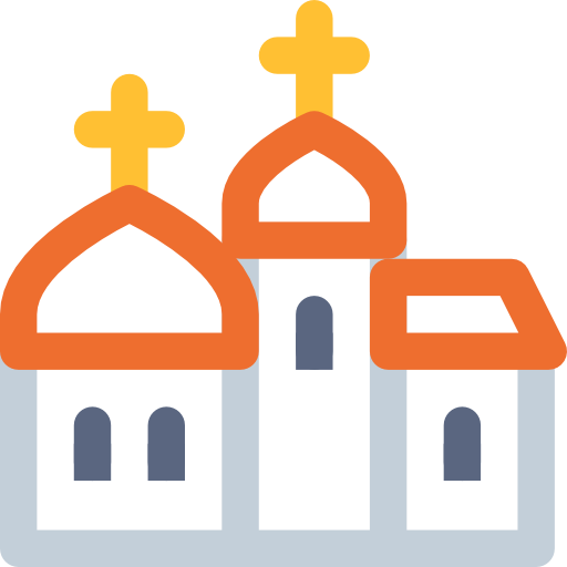 Church Basic Rounded Lineal Color icon