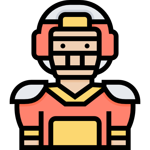Football player Meticulous Lineal Color icon