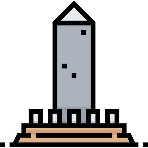 obelisk Meticulous Lineal Color ikona