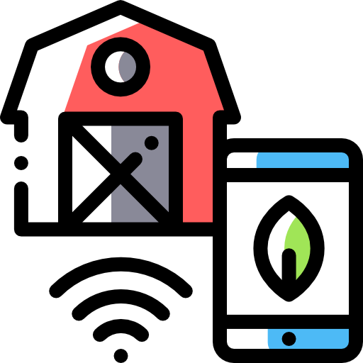 Smart farm Detailed Rounded Color Omission icon