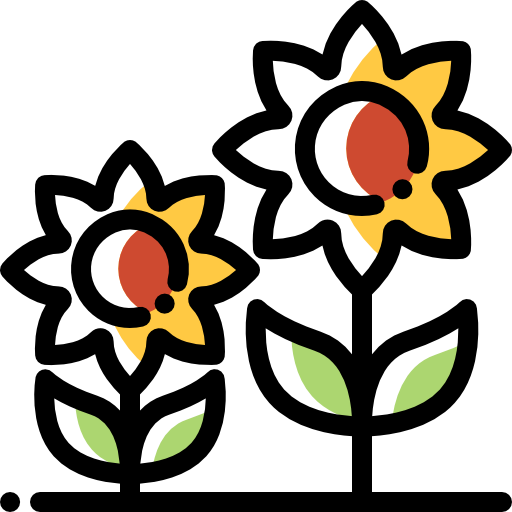 Sunflower Detailed Rounded Color Omission icon