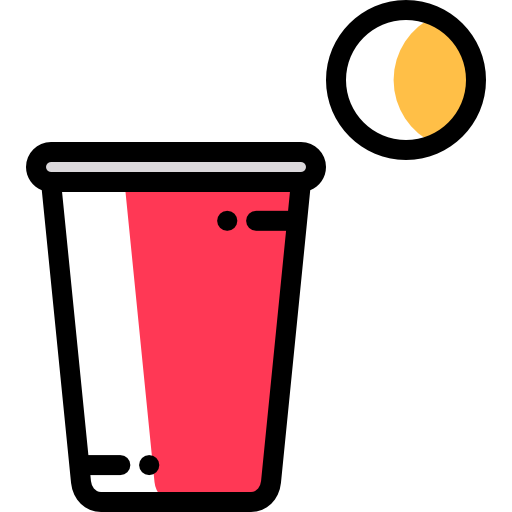 beer pong Detailed Rounded Color Omission иконка