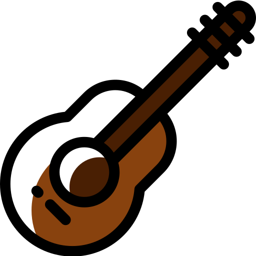 ギター Detailed Rounded Color Omission icon