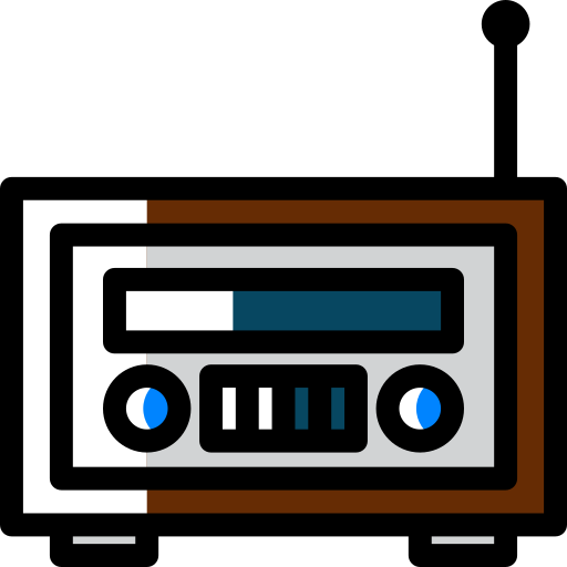 radio Detailed Rounded Color Omission icon