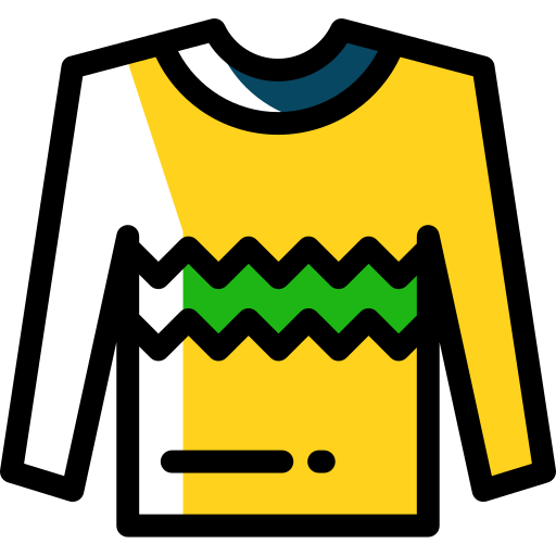 스웨터 Detailed Rounded Color Omission icon