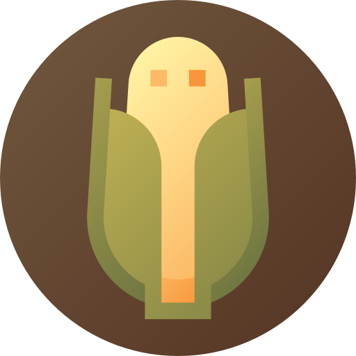 옥수수 Flat Circular Gradient icon