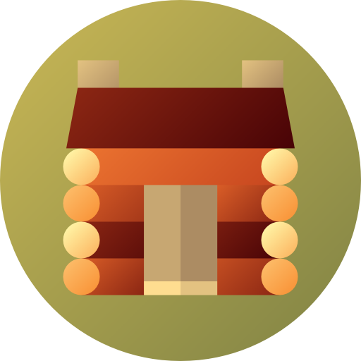 cabina Flat Circular Gradient icono
