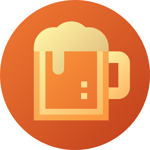 Пиво Flat Circular Gradient иконка