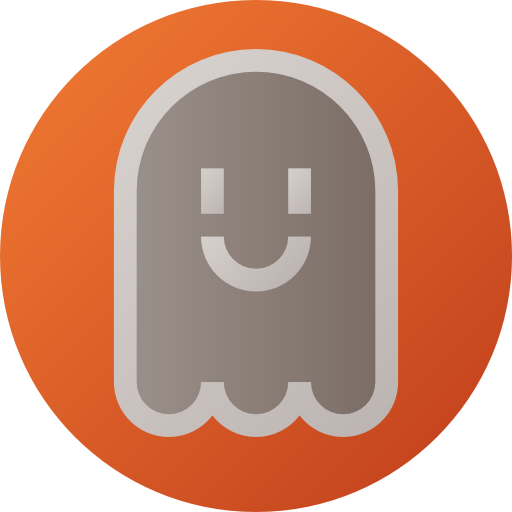 fantasma Flat Circular Gradient icono