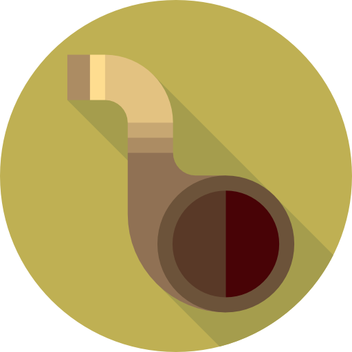 shofar Flat Circular Flat icona