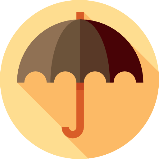 regenschirm Flat Circular Flat icon