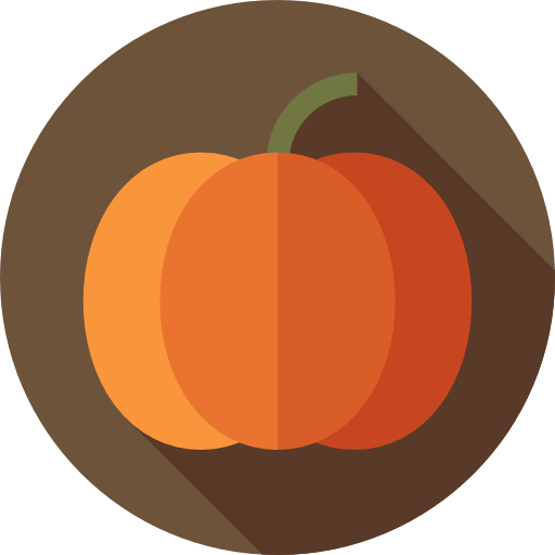 Pumpkin Flat Circular Flat icon