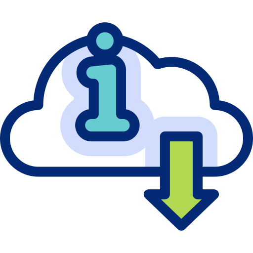 Cloud Basic Accent Lineal Color icon