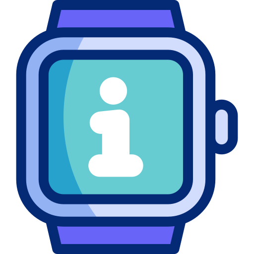 smartwatch Basic Accent Lineal Color icon
