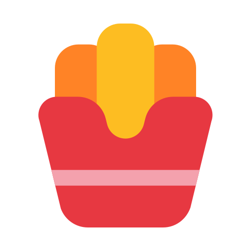 pommes frites Generic color fill icon
