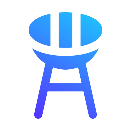 griglia per barbecue Generic gradient fill icona