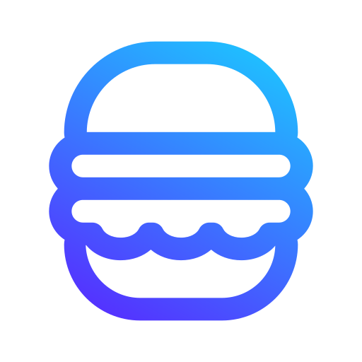 hamburger Generic gradient outline icona