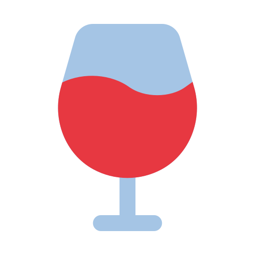 Бокал для вина Generic color fill иконка