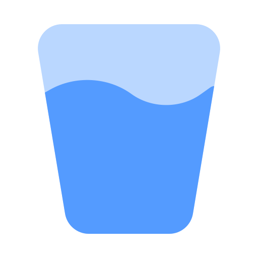 bicchiere d'acqua Generic color fill icona