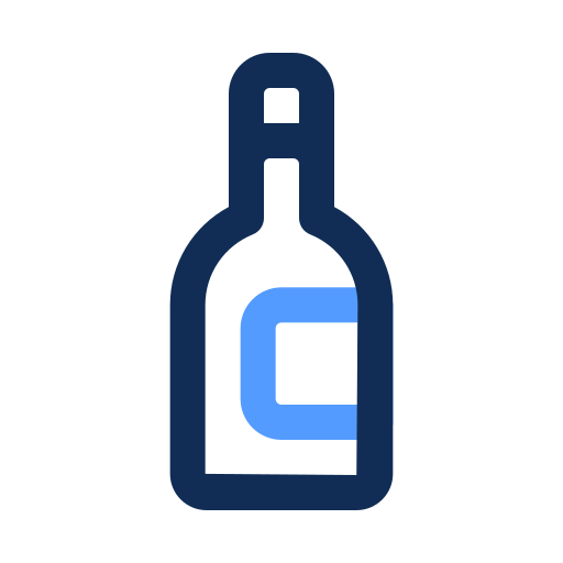 bouteille de vin Generic color outline Icône
