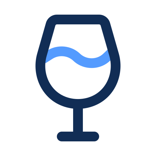 bicchiere di vino Generic color outline icona
