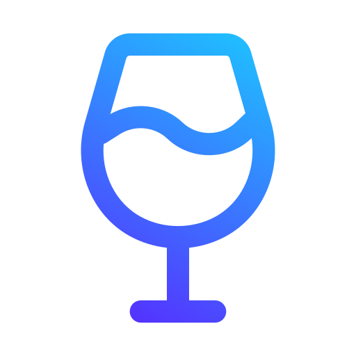 bicchiere di vino Generic gradient outline icona