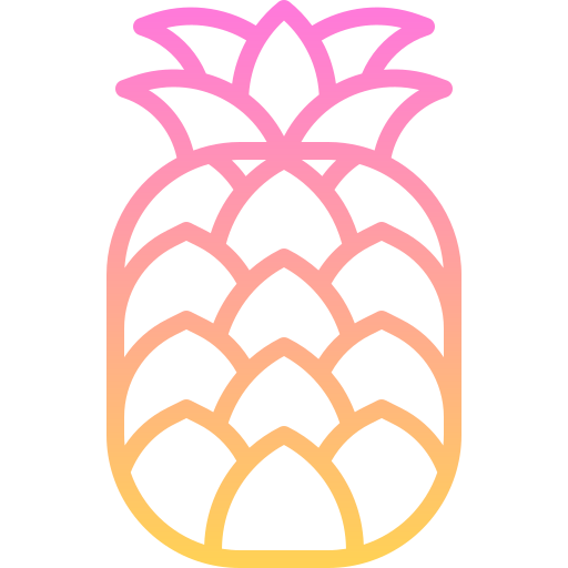 ananas Generic gradient outline icoon
