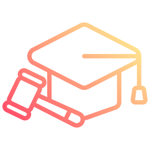 Law education Generic gradient outline icon