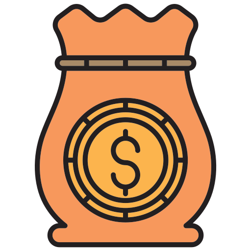 icona del sacchetto dei soldi Generic color lineal-color icona