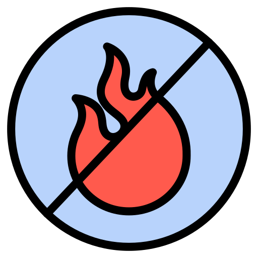 geen vuur toegestaan Generic color lineal-color icoon