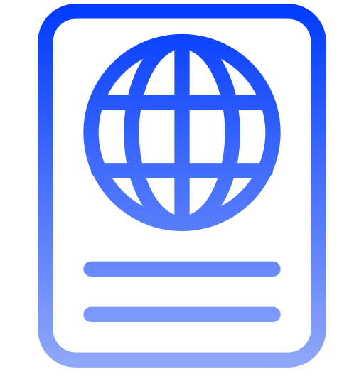 paszport Generic gradient outline ikona