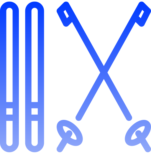 ski Generic gradient outline icoon