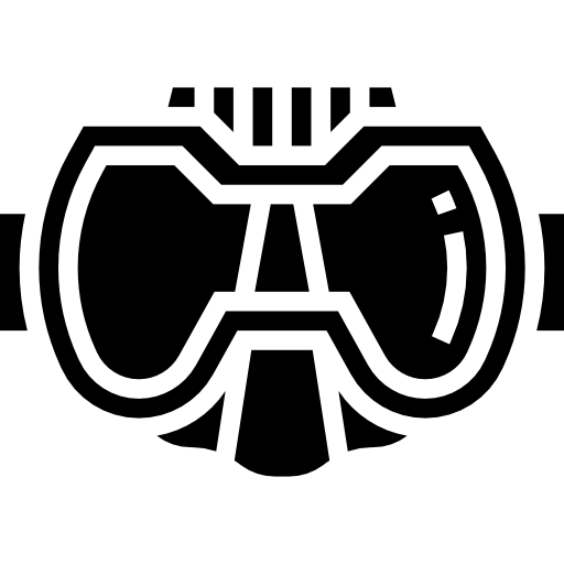 tauchermaske Meticulous Glyph icon