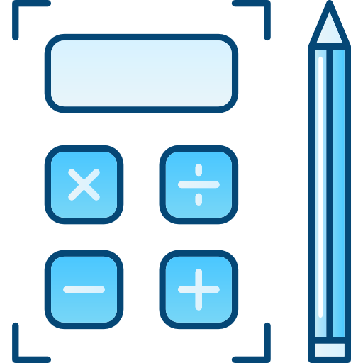 rekenmachine Cubydesign Blue icoon