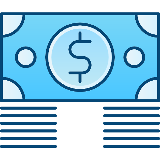 Деньги Cubydesign Blue иконка