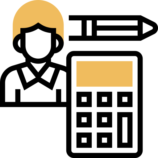taschenrechner Meticulous Yellow shadow icon